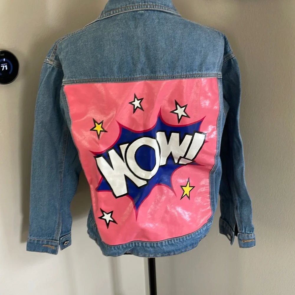 WOW artsy denim jacket - Picture 2 of 4